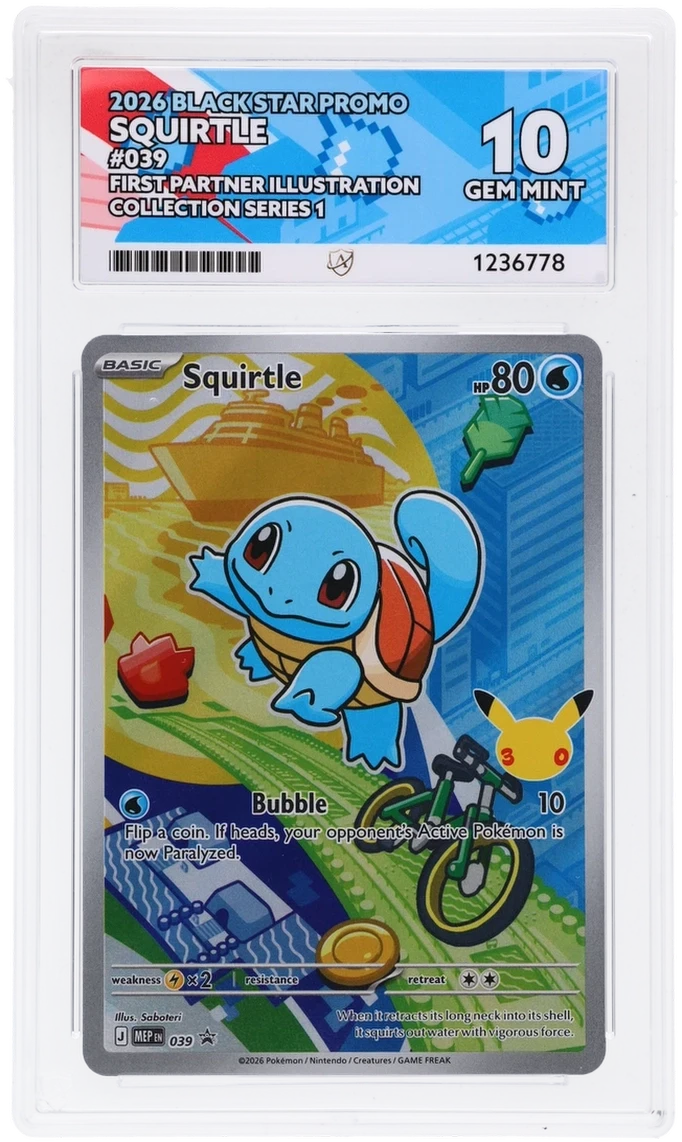 Kanto Starters Gen 1 ACE 10 Set | First Partner Illustration Series 1 | Bulbasaur, Charmander & Squirtle | Pokémon TCG