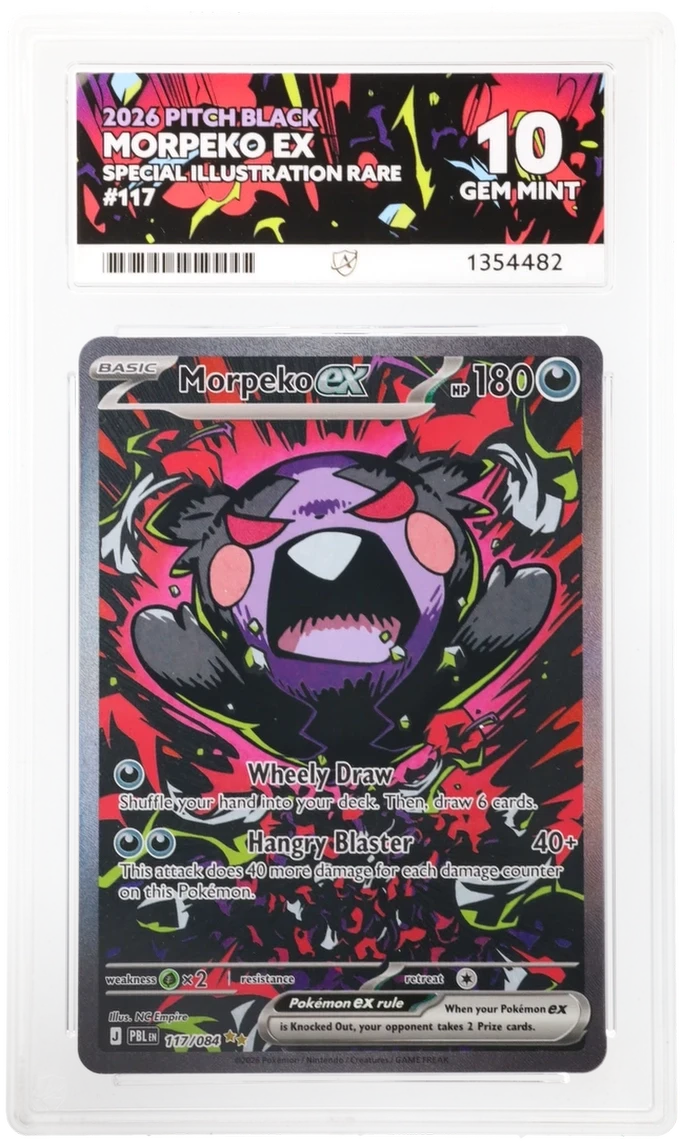Morpeko EX 117/084 Special Illustration Rare Trading Card ACE 10 Gem Mint Perfect Subgrades