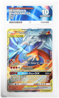 Reshiram & Charizard GX 20/214 Tag Team Ultra Rare Pokémon card ACE 10 Gem Mint grade from Unbroken Bonds set