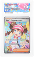 Rosa's Encouragement Special Illustration Rare Pokémon card graded ACE 10 Gem Mint with perfect sub grades