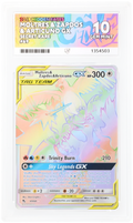 Moltres Zapdos Articuno GX 69/68 Secret Rare Tag Team Pokémon card ACE 10 Gem Mint grade