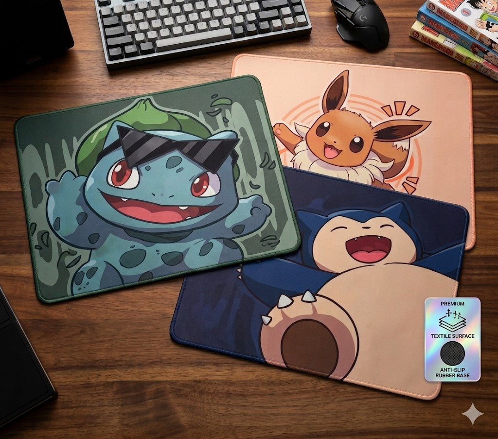 Premium Pokemon Character Gaming Mousepads