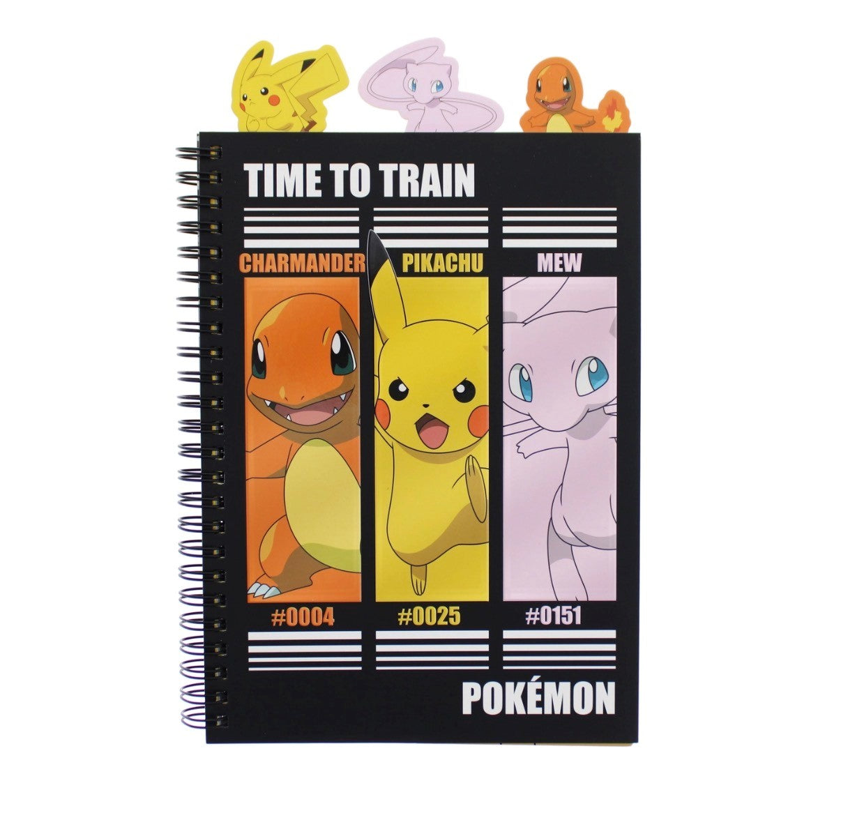 Pokémon "Time To Train" Tabbed Spiral Notebook