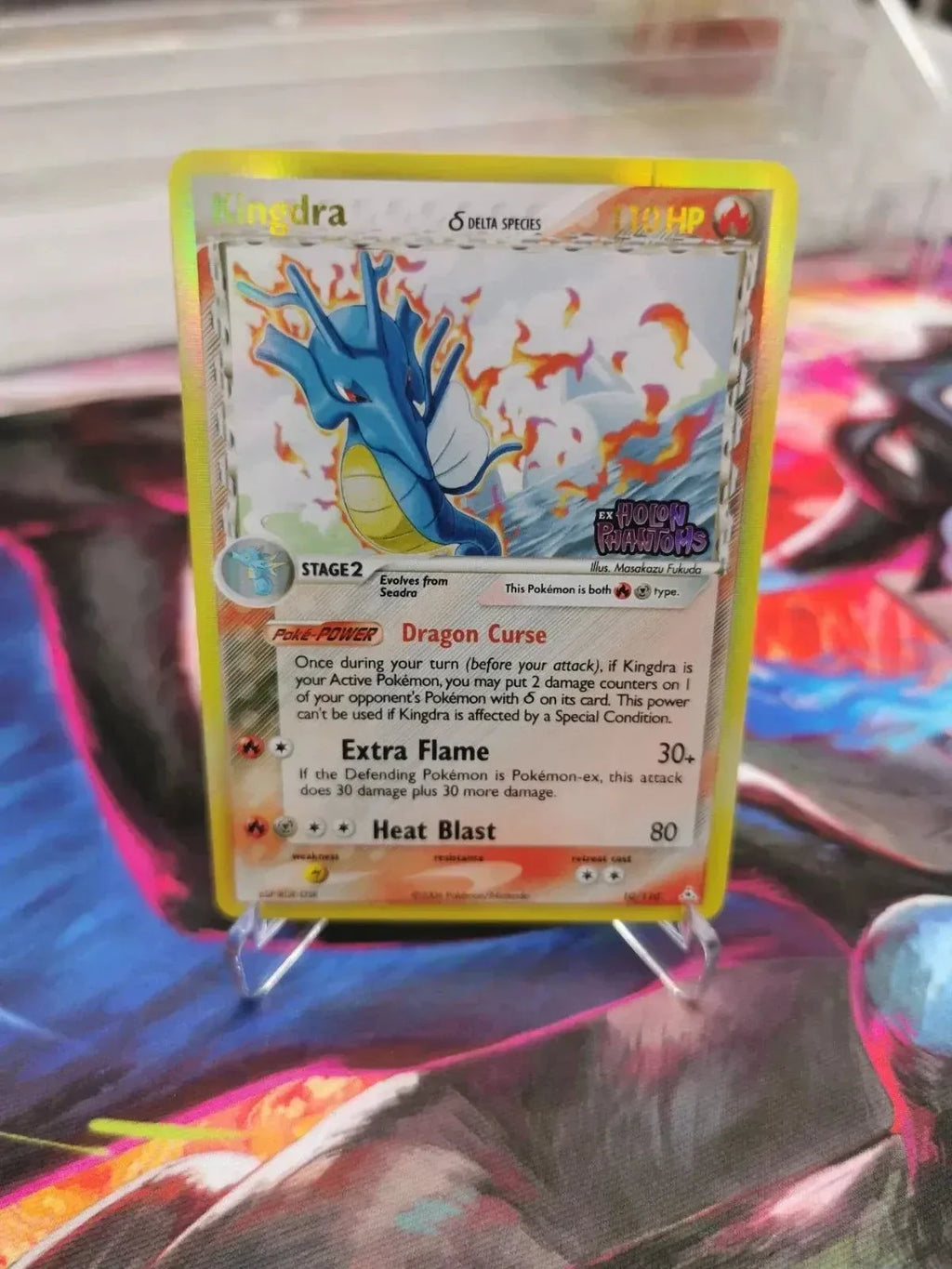 Kingdra Delta Species Pokemon trading card Halo 10/110 collectible near mint condition