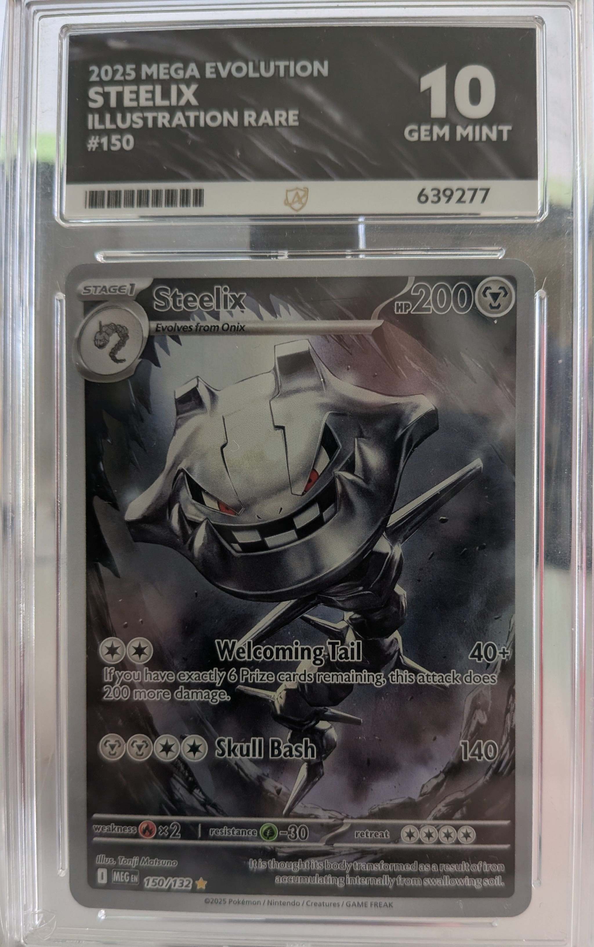 Steelix IR Ace Graded 10 GEM MINT Pokémon card