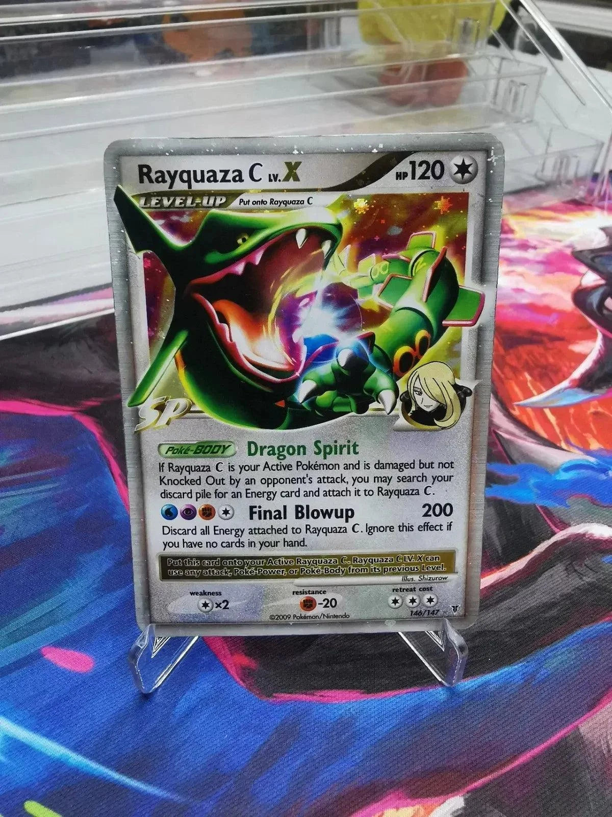 Rayquaza C LV. X 146/147 Holo Rare Supreme Victors Pokemon Card collectible