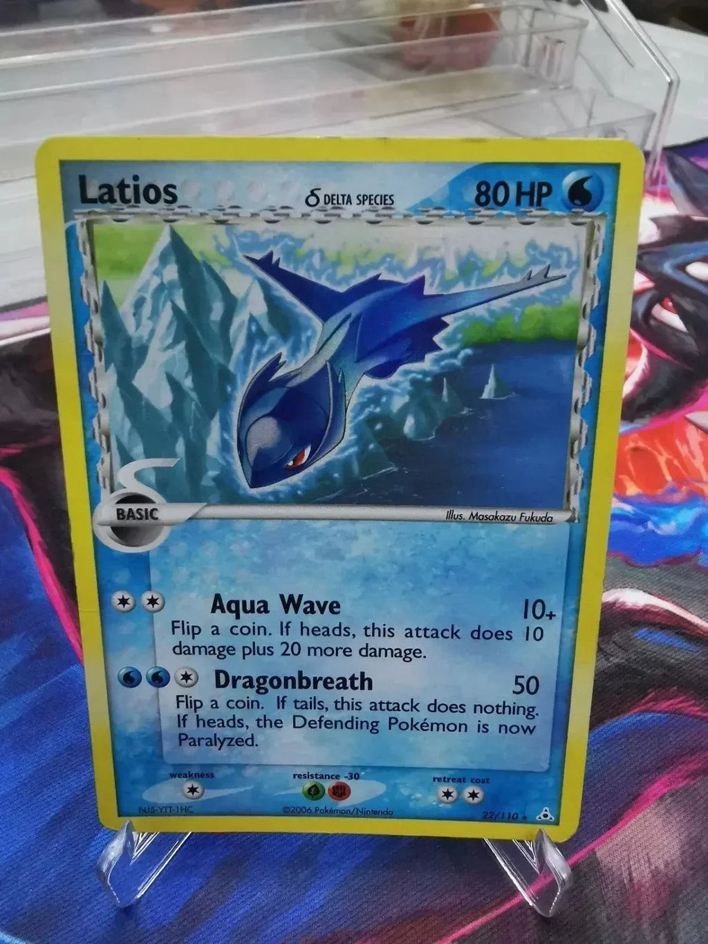 LP! Latios 22/110 EX Holon Phantoms Delta Species Holo Rare Pokémon Card full art holographic collectible