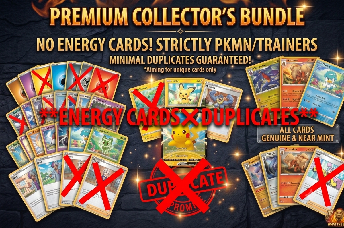 100 Pokémon Card Bundle — Genuine Near Mint | V / VMAX / EX Guaranteed